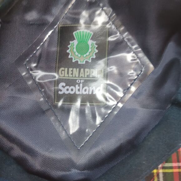 Glen Appin Of Scotland Hat Polyester Wool  Bend Red Plaid  Tartan County New - Picture 5 of 7